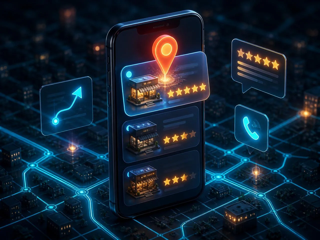 El Local Pack: los tres resultados que reciben las llamadas Resultados locales de Google mostrando las tres primeras fichas de negocio
